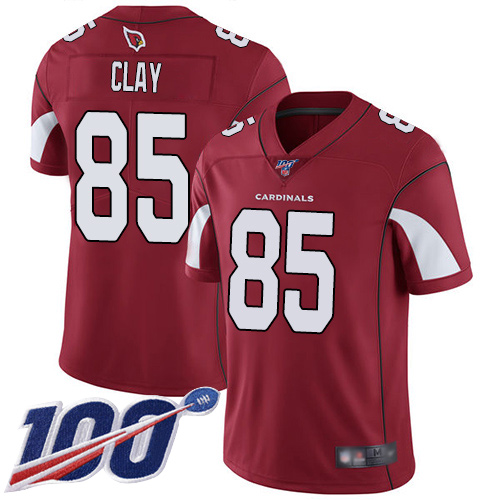 Arizona Cardinals Limited Red Men Charles Clay Home Jersey NFL Football 85 100th Season Vapor Untouchable
